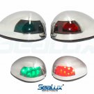 SeaLux Marine Boat Yacht 316 SS Horizontal Surface Mount LED Navigation Side Lig
