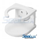 SeaLux BOAT UV STABILIZED PLASTIC PE DRINK HOLDER WITH RAIL MOUNT BRACKET KIT