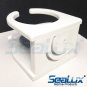SeaLux BOAT UV STABILIZED PLASTIC PE DRINK HOLDER WITH RAIL MOUNT BRACKET KIT