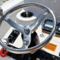 SeaLux Stainless Steel Boat Steering Wheel 3 Spoke 13-1/2" Dia, with 5/8 -18 Nut