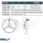 SeaLux Stainless Steel Boat Steering Wheel 3 Spoke 13-1/2" Dia, with 5/8 -18 Nut
