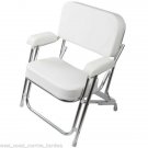 SeaLux™ Stainless Steel Folding Deck Chair for Boats and Docks