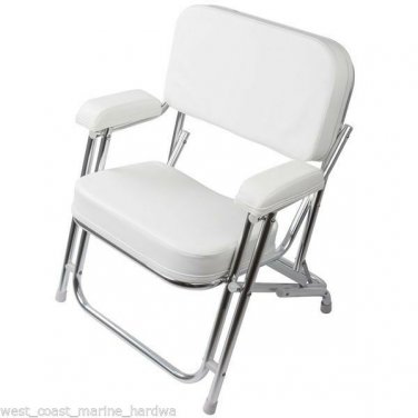 SeaLux&acirc;�&cent; Stainless Steel Folding Deck Chair for Boats and Docks