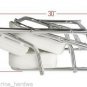 SeaLux⢠Stainless Steel Folding Deck Chair for Boats and Docks