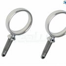 SeaLux 316 S.S. I.d. 2" Round Oarlock Heavy Duty 1/2"x 2" shaft for boat (Pair)