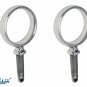SeaLux 316 S.S. I.d. 2" Round Oarlock Heavy Duty 1/2"x 2" shaft for boat (Pair)