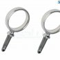 SeaLux 316 S.S. I.d. 2" Round Oarlock Heavy Duty 1/2"x 2" shaft for boat (Pair)