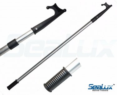 SeaLux Deluxe Adjustable 2-sectionTelescopic Aluminum Boat Hook 4' to 7'