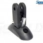 SeaLux Marine Blk Plastic Quick Release Oval Base Bimini Top hinge/fitting