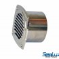 SeaLux Stainless Steel Hose Thru Vent for hose Dia 4", Flange 5"x 5"