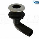 SeaLux 316 S.S.Trim Cover 90 Degrees Elbow Bilge Pump Thru-Hull