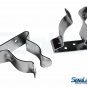 SeaLux Pair Stainless Steel Boat Hook Spring Clamp Holder bracket clip(5/8"-1")