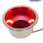 SeaLux S.S. Cup Drink Holder Marine Boat RV Camper w/RED LED Light inside(6 pcs)