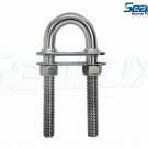 SeaLux 3/8" stock Fixed Welding Plate Bow Eye Stern Eye U-Bolt 4-1/2" Length