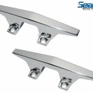 SeaLux 4-3/4" CHROME PLATED ZAMAK HOLLOW BASE CLEAT PRINCECRAFT OEM (2 pieces)
