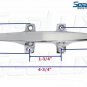 SeaLux 4-3/4" CHROME PLATED ZAMAK HOLLOW BASE CLEAT PRINCECRAFT OEM (2 pieces)