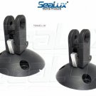 SeaLux Blk Plastic Quick Release Round Base Surface Mount Bimini Top hinge 2pcs