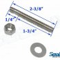 SeaLux 304 S.S. Mounting Studs kit for Handrails, Cleats (5/16"-18 x 2-3/8" )