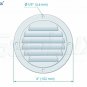 SeaLux Stainless Steel 4 Inch Marine Boat Engine Louvered Style Vent Cover