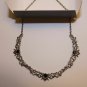 Downton Abbey Blue Crystal, Scalloped Necklace w/Adjustable Nickel-Free Chain