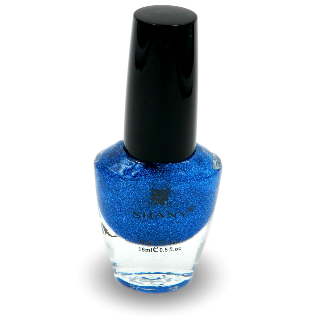SHANY NO. 14 NAIL POLISH - BLUE GLITTER (NEW)