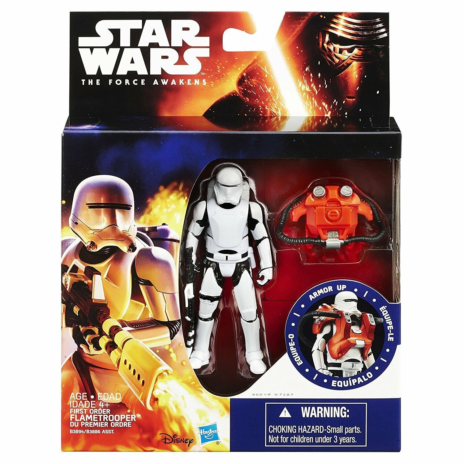 Star war first order flametrooper Hasbro 3.75 The Force Awakens New in Box