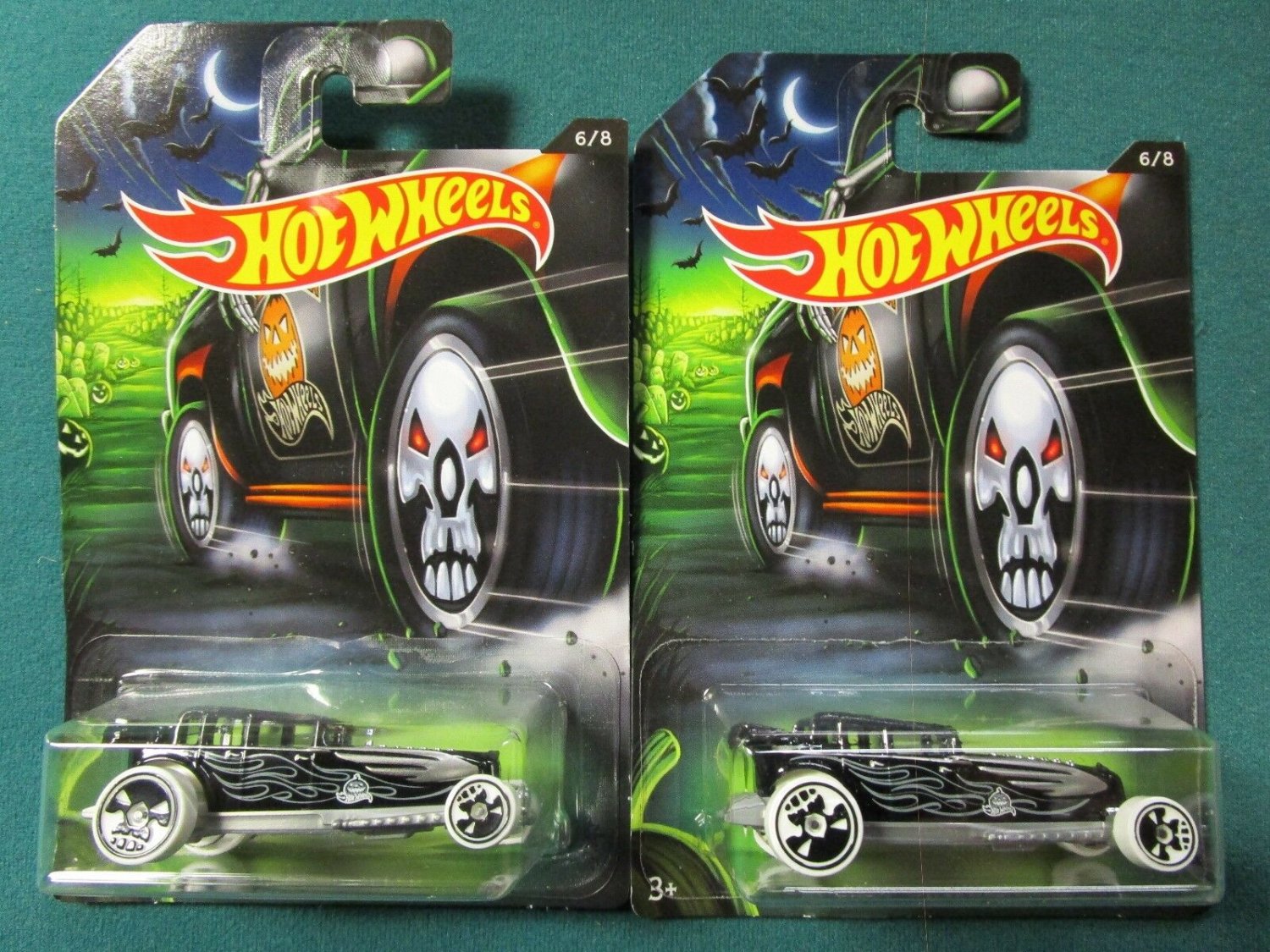 Hot Wheels 2017 HAPPY HALLOWEEN Great Gatspeed (6 of 8) Lot of 2 exclusive cars