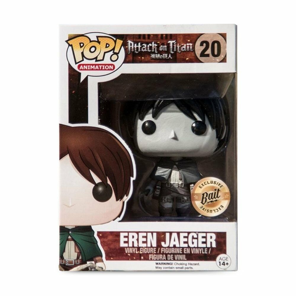 Funko Pop! Animation Attack On Titan Eren Jaeger Bait Exclusive Monochrome SDCC