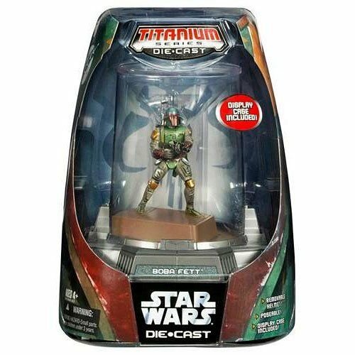 NEW GALOOB MICRO MACHINES STAR WARS TITANIUM SERIES DIE CAST BOBA FETT POSEABLE