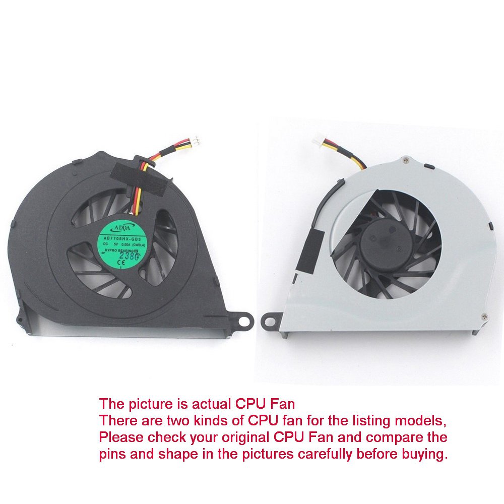 CPU Fan For Toshiba AB7705HX-GB3 L750D-017 L750D-030 L750D-034 L750D-14R