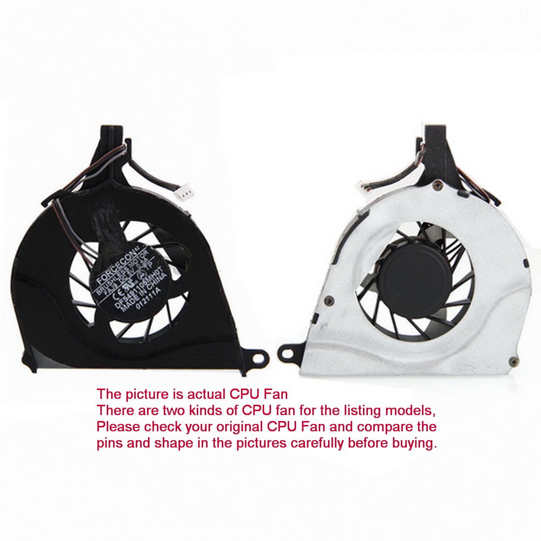 CPU Fan For AB8005HX-GB3 Toshiba Satellite L755-S5368 L755-S9510BN L755-S9510D