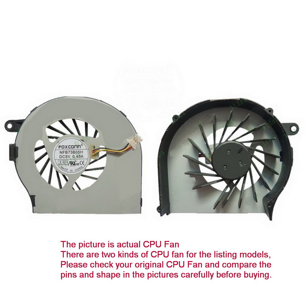 CPU Fan For HP Pavilion G62 G62-100 Series G62-100EB G62-100EE 606013-001