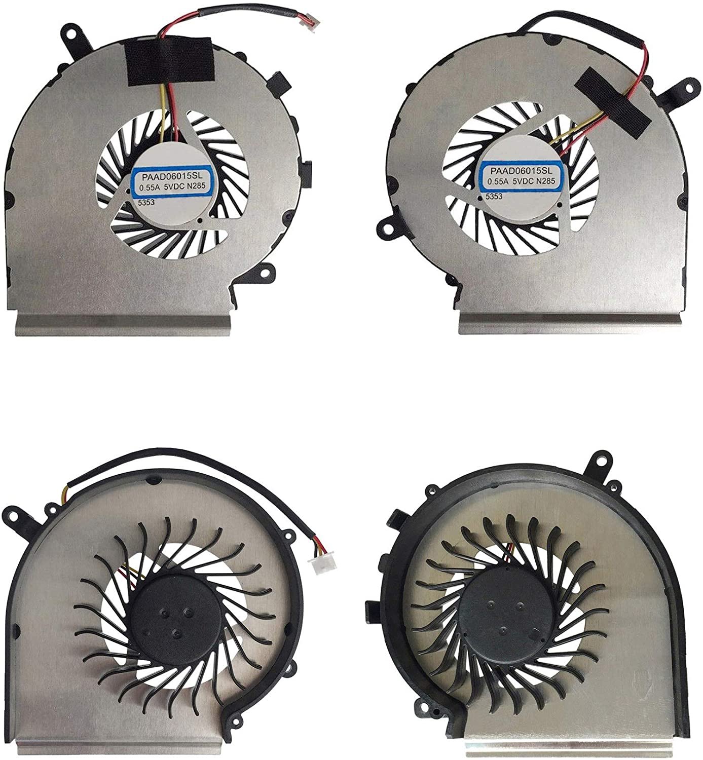 New CPU + GPU Cooling Fan for MSI GE62 2QC Apache Pro Series