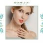 BAMOER Beautiful / Cute 925 Sterling Silver Cat & Heart Themed Ring - USA Size 7, Ladies / Women's