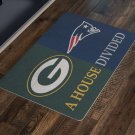 Green Bay Packers New England Patriots House Divided Doormat