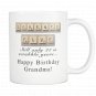 Grandma Scrabble Birthday Coffee Mug 75th Aging Humor