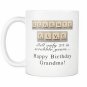 Grandma Scrabble Birthday Coffee Mug 75th Aging Humor