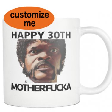 40TH Birthday Pulp Fiction Samuel Jackson Tarantino Coffee Mug