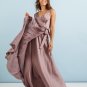 Bridesmaid Infinity Wrap Maxi Dress, Maternity Gown, Engagement Boho Wedding Dress, #006