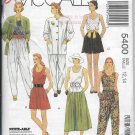 McCalls 5400 Jacket Tank Top Split Skirt 3 Lengths and Pants Sizes 12, 14 Uncut