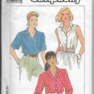 Simplicity 9594 Women Blouses Sizes 14 16 18 20, Vintage Short Long Sleeveless Styles
