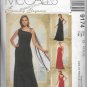 McCall's 9174 Women Evening Elegance Dress Floor Length Asymmetrical Size 12 14 16