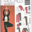 McCalls 4261 Leisure Wear Women Tops Jackets Pants Shorts Skirt Sizes Xs - S - M