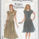 Simplicity 8486 Misses Dress in Two Lengths Drop Waist Sizes 6+8+10 Adjustable for Petite