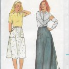 Vintage Butterick 3750 Misses Skirts Full Length and Below the Knee, Front and Side Pockets