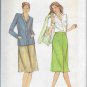 Vintage Butterick 3665 Jacket Skirt Blouse Three Piece Size 8 Factory Folded Uncut