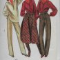 Vintage Butterick 6327 Women Blouse Skirt Dress Pants Size 8 Sewing Pattern Uncut