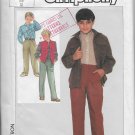 Vintage Simplicity 7064 Dated 1985 Boys Shirt, Pull on Pants, Unlined Vest Size 12