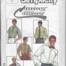 Simplicity 7015 Men Dress Shirts Size 42 Connoisseur Collection Vintage Dated 1985