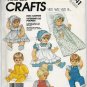 Vintage McCalls 841 Crafts Doll Clothes Wardrobe Collection Variations Sizes S/M/L/